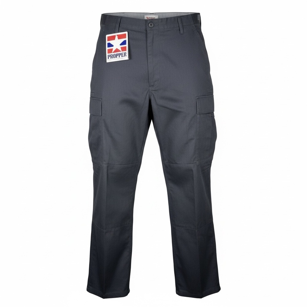 Propper Tactical Cargo Pants Men Black Ripstop Military Utility Button Fly NWT
